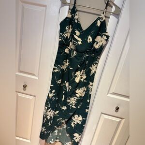 Cmz2005 Floral Green‎ and Cream Dress